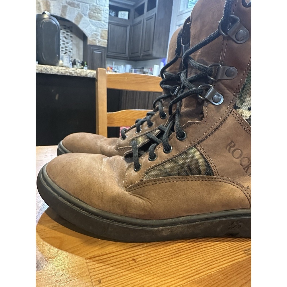 Rocky Safari Unisex‎ Boots Size 8 M Brown Camo Hunting Hiking - Picture 3 of 9